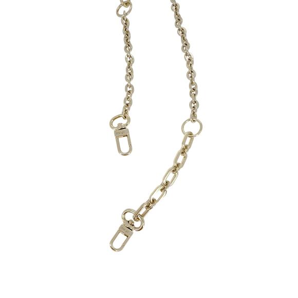 MAJE Detachable Chain Shoulder Strap in Pale Gold - Picture 6 of 8